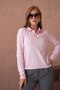 Polo Collar Button Detailed Openwork Hair Knit Sweater Aw26Kz00061 - 3