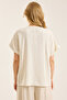 Mesh V-Neck Blouse - 5