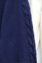 Knitted Cardigan with Ribbon - Navy Blue - Navy - 2