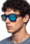 Relsa Black Blue Mirror Men's Sunglasses - 3