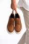 Jy-T13 Nova Lace-Up Leather Men's Casual Sports Classic Shoes Cbt - Tan - 8