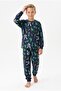 Garson Boy's Character Printed 100% Cotton Reactive Dyeing Single Jersey Fabric Long Sleeve Pajama Set - 3