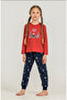 Girl's Long Sleeve Pajama Set (with Socks as a Gift)