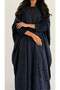 Mwt1256 - Navy Blue Jacquard Abaya - 6