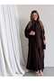 Mwt5048 - Plain Brown Crepe Fabric - 3