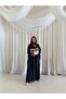 MWT2112 - عباية كريب مع تطريز خفيف من الأمام -Crepe Abaya with Front Embroidery - 4