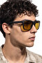 Hedra Black Brown Men's Sunglasses - 3