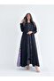 Mwt1257 - Black Abaya with Luan Print