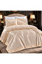 Double Lace Jacquard Satin Pique Set 6-Piece Dowry Box with Sheets 220X240 cm - 3