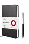 100 Ballpoint Pen G9313 Gift Set with Polished Chrome Cap and Medium Notebook | Luxury Gift Set