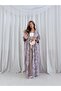 Mwt5210 - Chiffon Printed Abaya - 3
