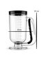 Transparent Pancake and Crepe Batter Dispenser Portioner Pourer - Waffle, Cake, Cupcake Making Tool - 3