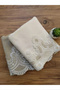 Berila Velvet Towel Cream&Cappicuno Towel Set-Hand&Face Towel Set 50&90 - 2
