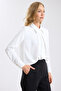 Matte Satin Shirt with Hidden Buttons - 3