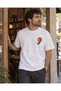 White Oversize Japanese Warrior Printed Men's T-Shirt - 5