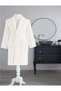 Single Bathrobe Şalyaka-Colored Cream (XXL Size)