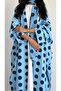 MWT2094 - Blue Polka Dot Abaya | عباية منقطة سماوي - 7
