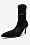 Andora Black Suede Women's Heeled Boots - 8