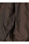 Vizyon New Season Brown Hooded Women's Puffer Coat - 8