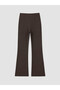 Ozmarka New Season Brown Extra Slim Fit Spanish Leg Women's Trousers - 3