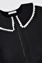 Baby Girl Zippered Sweatshirt and Elastic Waist 2-Piece Navy Blue Tracksuit Set - 4