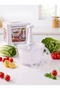 Salad Dehydrator with Transparent Container, Vegetable and Fruit Washer and Drainer - 5