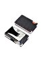 Carbon Fiber Metal Card Case Black/Grey - 3