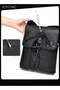 Men Pu Leather Wear-resistant and Waterproof Shoulder Bag Casual Messenger Bag Lightweight Multiple Pockets Crossbody Bag - 4
