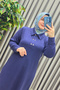 Women's Clothing Plus Size Collar and Side Snap Button Pants Set - 5