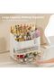 Makeup Organizer with Drawers, Rotating Cosmetic Brush Holder, Countertop Storage for Vanity, Bathro - 5