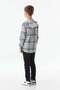 Plaid Patterned Hooded Boy's Shirt - 5