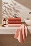 Salmon & Tile Natural Colored 4-Piece 100% Cotton Towel Set 50X90 - 7