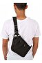 Zipper Closure Crossbody Bag Black - 4
