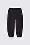 Baby Girl Zippered Sweatshirt and Elastic Waist 2-Piece Navy Blue Tracksuit Set - 6