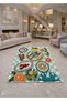 Sdt Mixed Patterned Modern Woven Base Decorative Carpet Sdtamor1521