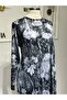 Women's New Season Floral Patterned Combed Cotton Dress - 2