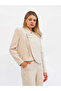 Women's Stone Judge Collar Chinese Closure Detailed Long Sleeve Short Woven Jacket - 7