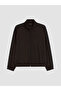 Lcw Everyday Brown Leopard Patterned Soft Touch Women's Zippered Sweatshirt