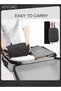 New Style Travel Thick Casual Toiletry Bag Women and Men's Portable Canvas Organizer Shaving Dopp Kit Bathroom Bag with Handle Black - 3