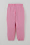 Girl's Sweatpants with Pocket and Button Accessories, with Lacing Accessories, 1-4 Years Old, Pink - 2