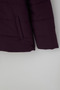 Girl's Coat with Plush Inside and Zipper with Hood, 6-9 Years Old, Plum - 4