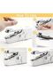 Portable Mini Electric Handheld Sewing Machine Compact Stitching Tool Suitable for Sewing Home Travel And Projects Battery Powered Easy to Operate for Beginners And Professionals - 5
