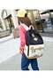 Polyester Printed Zipper Kids Backpack Set Black/White/Purple - 5