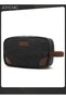 New Style Travel Thick Casual Toiletry Bag Women and Men's Portable Canvas Organizer Shaving Dopp Kit Bathroom Bag with Handle Black
