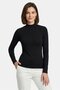 2-Black Women's Half Turtleneck Long Sleeve Body/Blouse - Pack of 2 - 2
