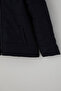 Girl's Coat with Plush Inside and Zipper with Hood, 6-9 Years Old, Navy Blue - 4