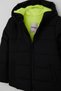 Girl's Coat with Fleece Inside and Zipper with Hood, 6-9 Years Old, Black - 3