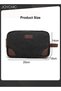 New Style Travel Thick Casual Toiletry Bag Women and Men's Portable Canvas Organizer Shaving Dopp Kit Bathroom Bag with Handle Black - 5