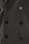 Men's Relax Fit Comfortable Cut Wide Double-Breasted Collar Double Row Buttoned Lined Pocketed Gray Cashmere Coat - 6