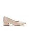 Women's Thick Heeled Glittery Evening Dress Shoes and Bag Set - 7